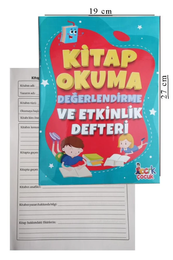 Kitap Okuma Değerlendirme ve Etkinlik Defteri Özet Defteri 1 Adet Kitap Özet Defteri