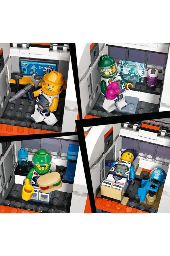 LEGO ® City Modüler Uzay İstasyonu 60433 - Oyuncak Yapım Seti (1097 Parça) - Resim 4