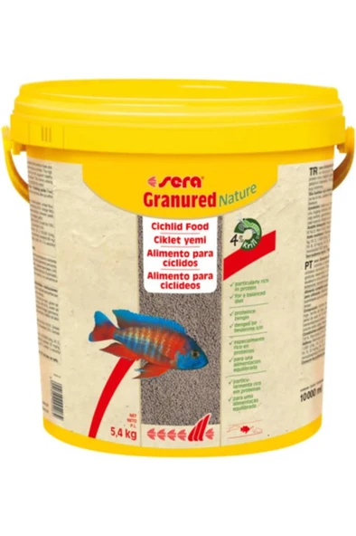 Sera GranuRed Nature 500 gr (Açık) Poşette Protein Cichlid Balık Yemi Skt: 05/2028 ürün görseli