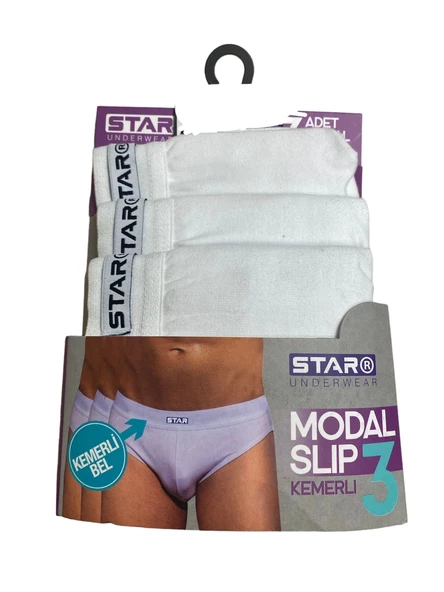 Emilylux Star 109 Erkek 3'lü Modal Slip