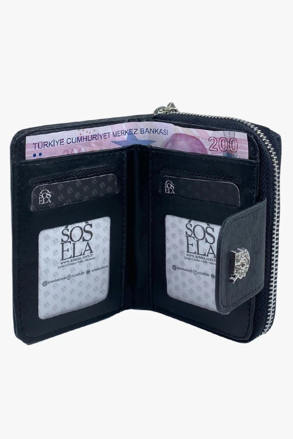 Sosela 56-4035 Kadın Avriel Siyah Cüzdan - Resim 2