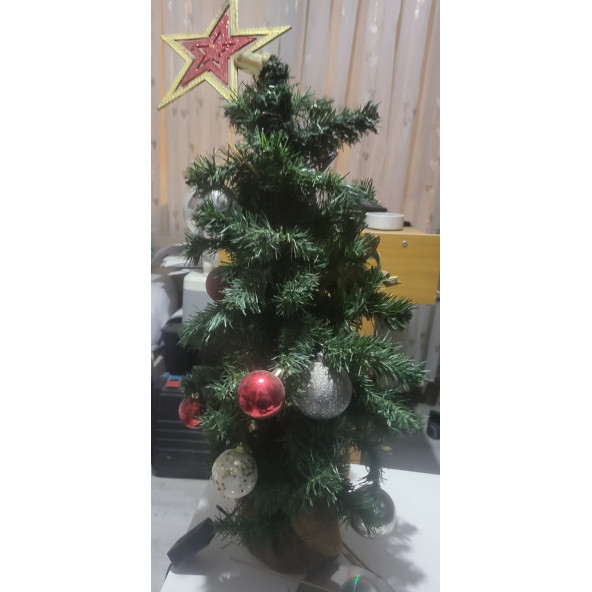 Işıklı çam ağacı dekor 60 cm İkinci el - 3