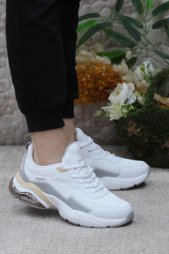 Kinetix Valentı W Beyaz Pembe Orijinal Ürün Sneaker Kadın Spor Ayakkabı