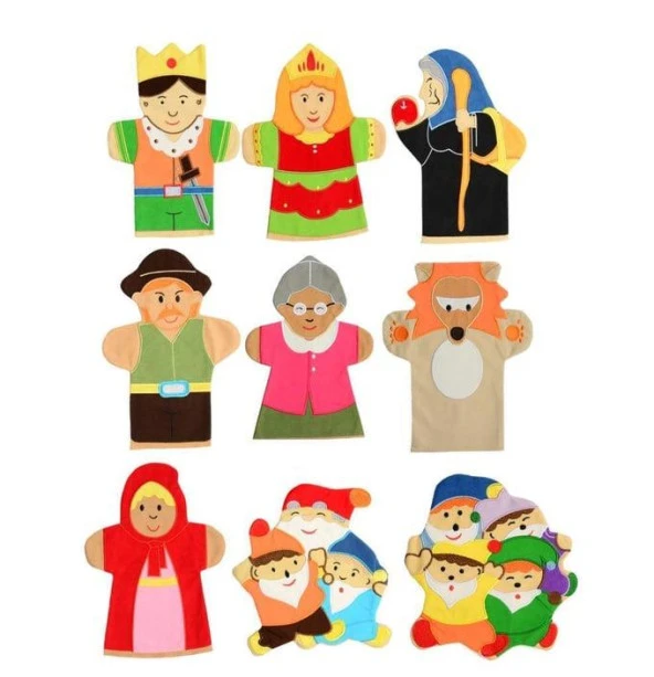 Anki Masal Kahramanları Kukla Seti 9 Lu And-5004