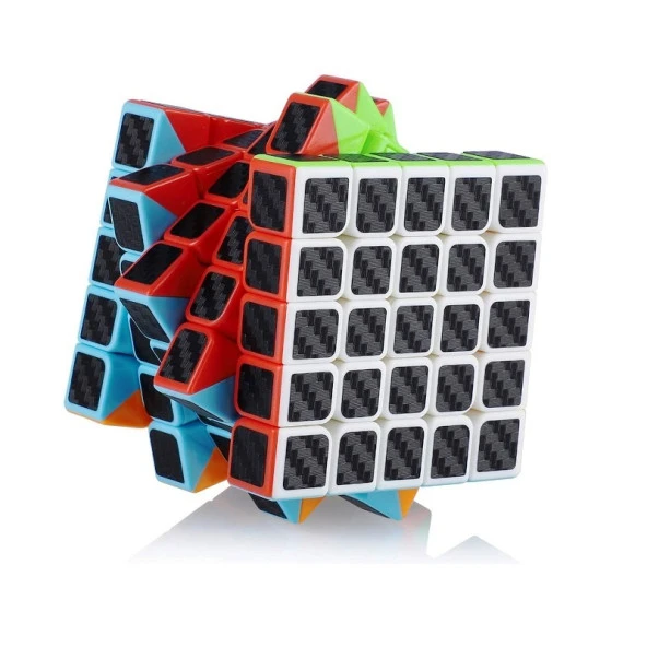 1 PCS 5X5 QY SPEED CUBE 5X5 CORBON FİBER CUBE 1ADET VIP 5X5 ZEKA KÜPÜ 5X5 HIZ KÜPÜ 5X5 RUBİKS CUBE