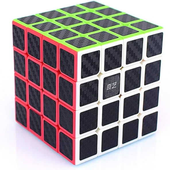 1 PCS 4X4 QY SPEED CUBE 4X4 CORBON FİBER CUBE 1ADET VIP 4X4 ZEKA KÜPÜ 4X4 HIZ KÜPÜ 4X4 RUBİKS CUBE - Resim 4