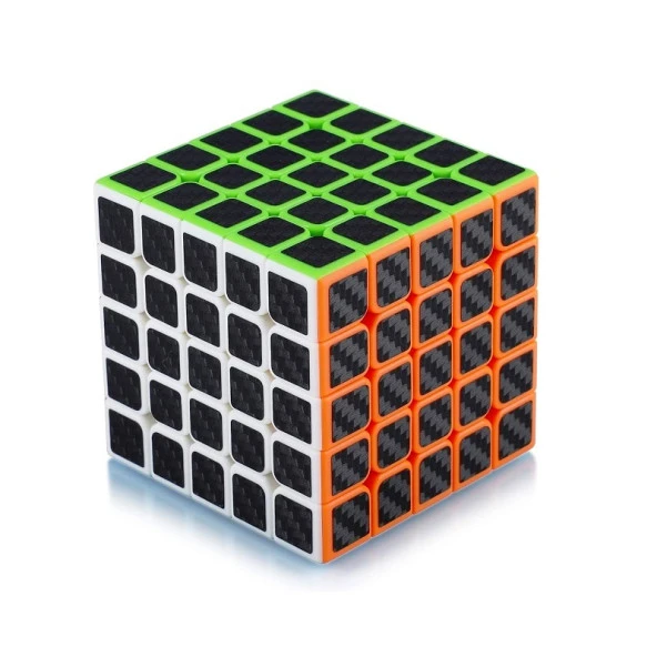 1 PCS 5X5 QY SPEED CUBE 5X5 CORBON FİBER CUBE 1ADET VIP 5X5 ZEKA KÜPÜ 5X5 HIZ KÜPÜ 5X5 RUBİKS CUBE - Resim 5