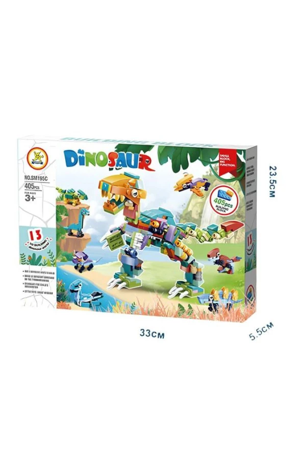 Kızılkaya Lego Dinazor 405 Parça KZL-SM195C