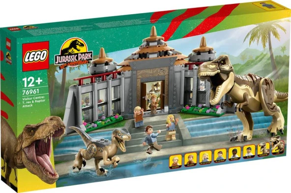 LEGO Jurassic World 76961 Visitor Centre: T.rex and Raptor Attack