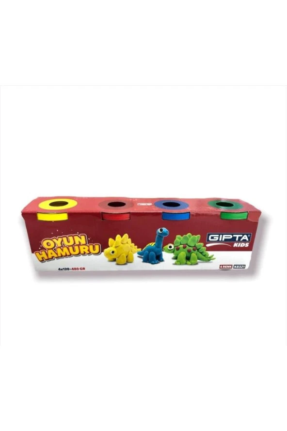 Gıpta Oyun Hamuru 4x120gr 4 renk