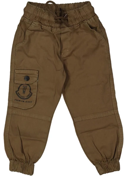 Erkek Çocuk Paça Ve Beli Lastikli Kargo Pantolon BGL-ST03621 - 4