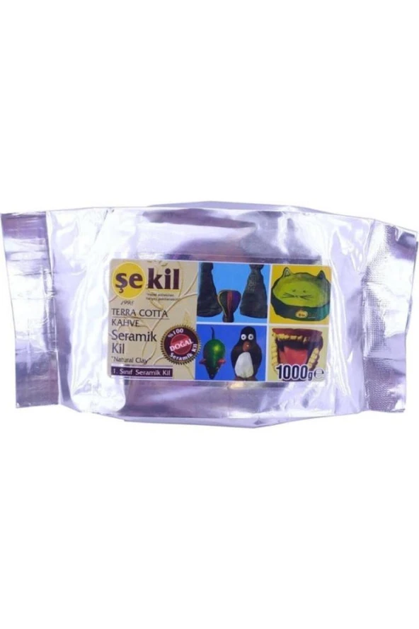 Şekil Seramik Kil Hamuru Kahve 1000Gr