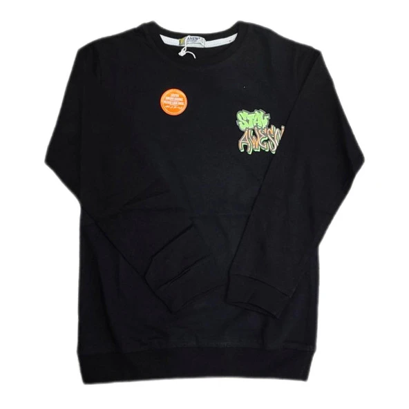 Erkek Çocuk Avesome Baskılı Sweatshirt BGL-ST03675