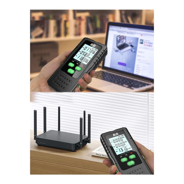 Radyasyon LCD Test Algılama Sar Manyetik Alan  Ölçüm Cihazı Elektromanyetik Yoğunluk Ölçme Tarama Dedektörü - 7