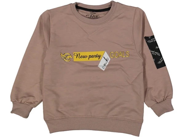 Erkek Çocuk Nev Part Baskılı Sweatshirt BGL-ST03678 - 3
