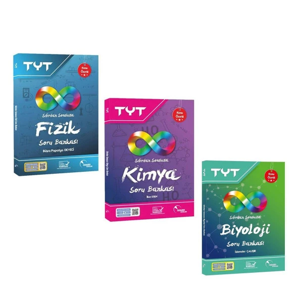 Doktrin TYT Sıfırdan Sonsuza Fizik Kimya ve Biyoloji Soru Bankası Seti 3 Kitap