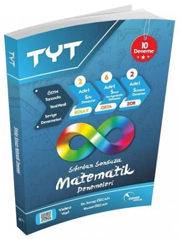 TYT Sıfırdan Sonsuza Matematik Video Çözümlü 10 lu Deneme Doktrin Yayınları