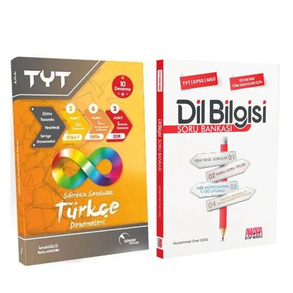 Doktrin TYT Türkçe Deneme ve AKM Dil Bilgisi Soru Bankası Seti 2 Kitap