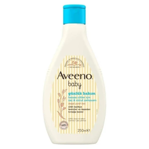 Aveeno Bebek Günlük Bakım Saç ve Vücut Şampuanı 250ml
