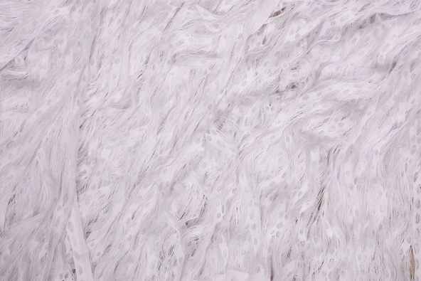 BAKLAVA MODEL BEYAZ RENK BAKLAVA MODEL BEYAZ RENK HAZIR İP PERDE 300*245 - Resim 7