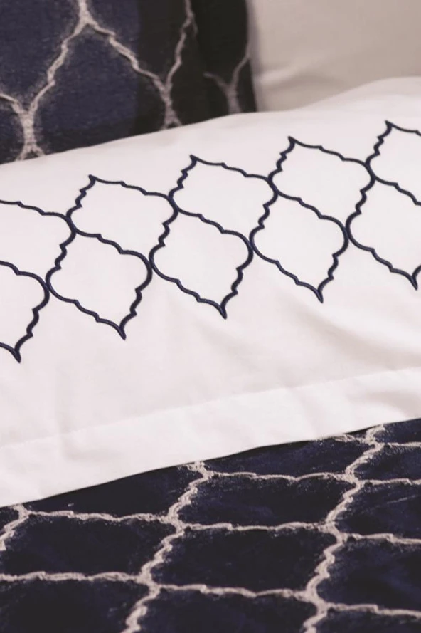 Özdilek Çeyiz Seti Royal Lacivert - Resim 4