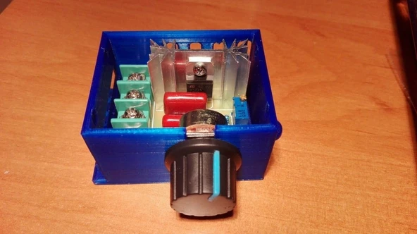 Kutulu 220V AC 2000W Motor Hız Kontrol Dimmer Devresi Voltaj Regülatörü - 2