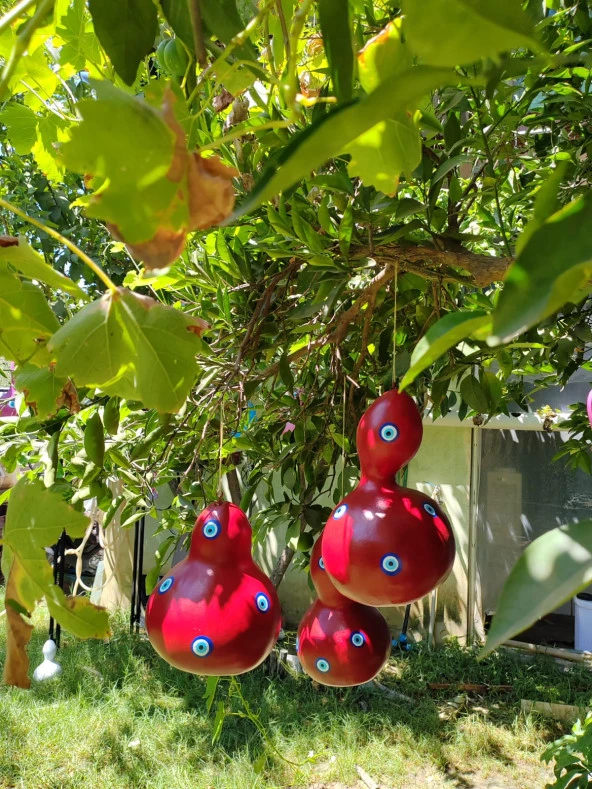 Bahçe Süsü ,Balkon Süsü ,Ağaç süsü Kırmızı Renk - 3