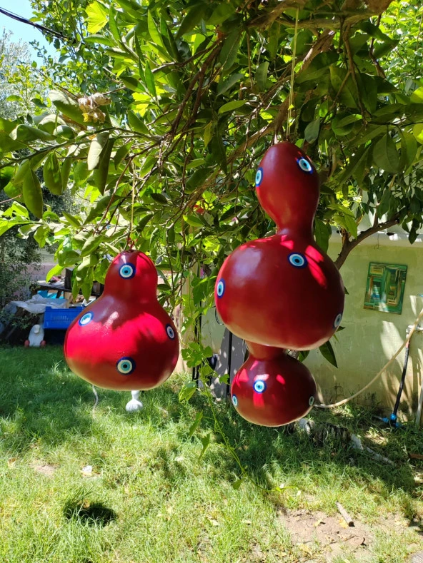 Bahçe Süsü ,Balkon Süsü ,Ağaç süsü Kırmızı Renk - 4