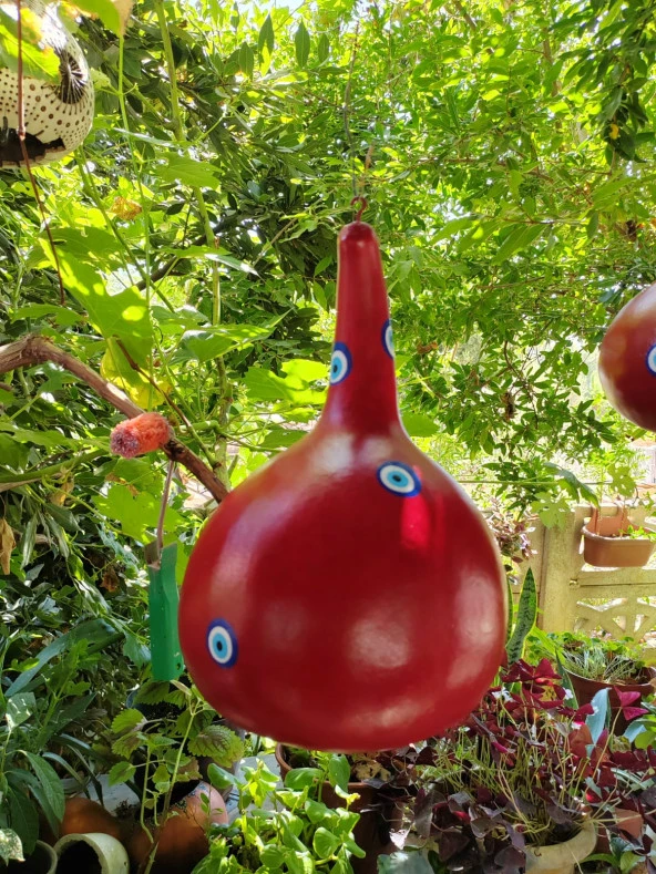 Bahçe Süsü ,Balkon Süsü ,Ağaç süsü Kırmızı Renk - 5