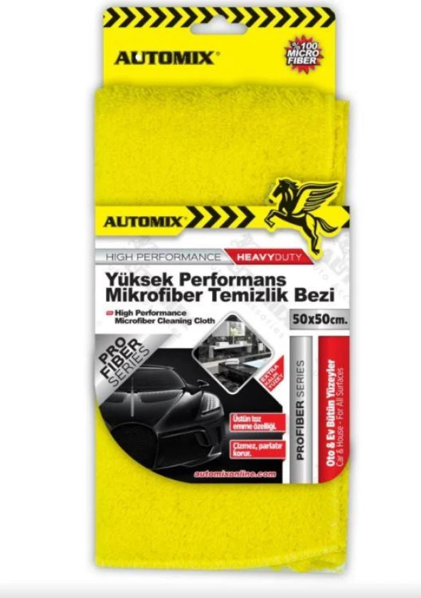 Automix Yüksek Performans Mikrofiber Bez 50x50cm