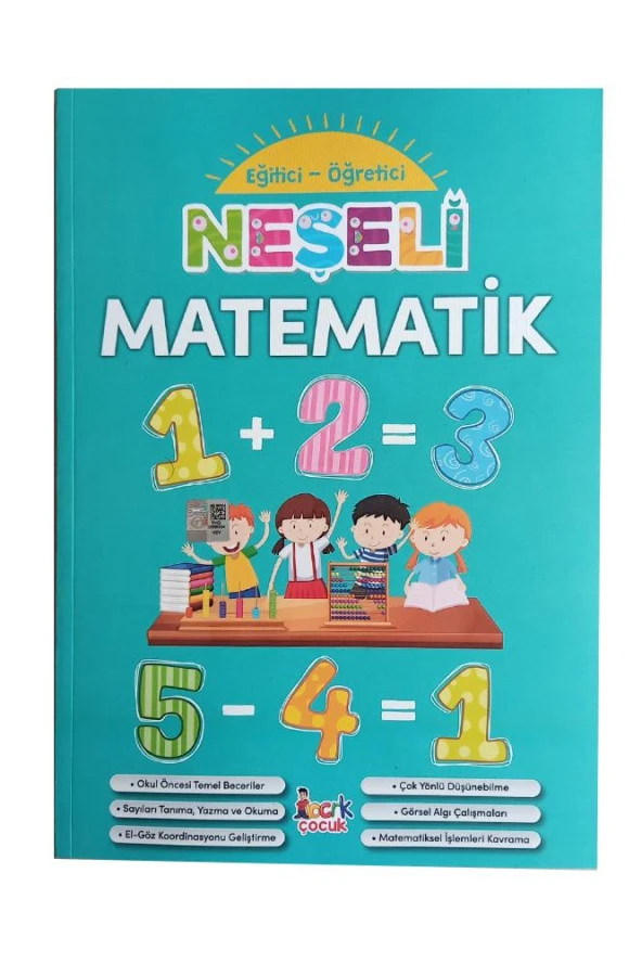 Neşeli Matematik Eğitici ve Öğretici 1 Adet Okul Öncesi Sayıları Öğrenme ve Alıştırma Kitabı - 2