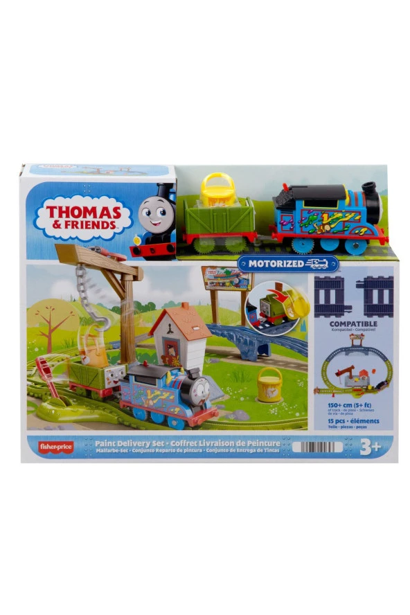 Fisher Price Thomas ve Arkadaşları Boya Teslimatı Motorlu Tren Seti HTN34 - 2