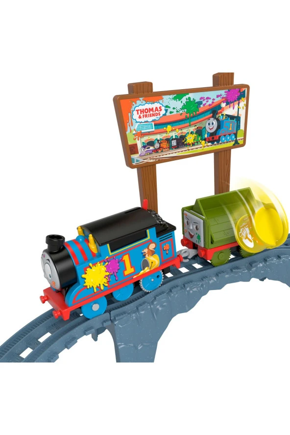 Fisher Price Thomas ve Arkadaşları Boya Teslimatı Motorlu Tren Seti HTN34 - 3