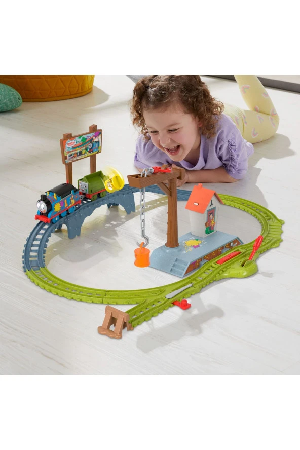 Fisher Price Thomas ve Arkadaşları Boya Teslimatı Motorlu Tren Seti HTN34 - 5