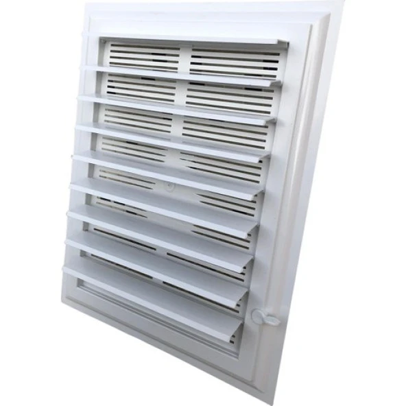 Panjurmatix Beyaz Plastik Menfez Banyo Wc Havalandırma Menfezi 55X55 cm - 2