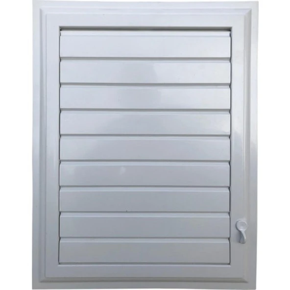 Panjurmatix Beyaz Plastik Menfez Banyo Wc Havalandırma Menfezi 55X55 cm - 3