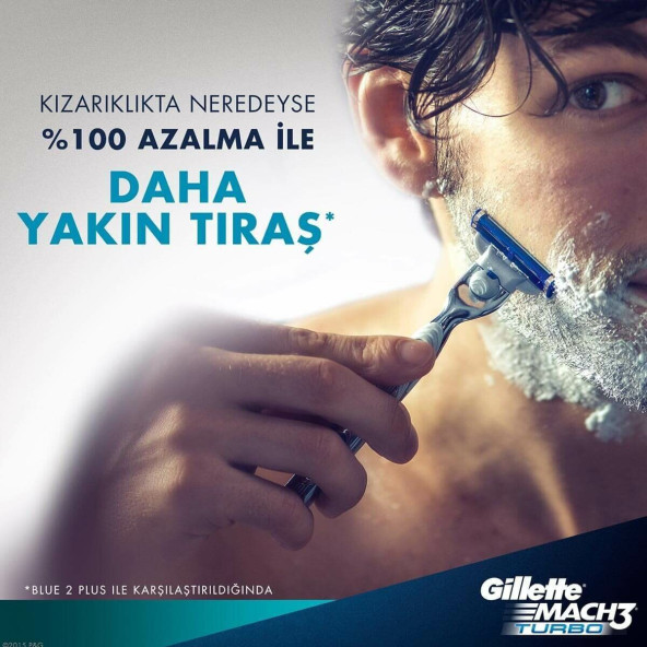Gillette Mach 3 Turbo 12'li Yedek Tıraş Bıçağı - 4