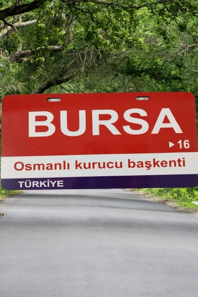 Bursa Şehir Temalı Plaka Sök-Tak Pratik yeni nesil