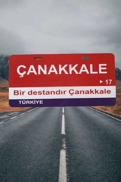 Çanakkale Şehir Temalı Plaka Sök-Tak Pratik yeni nesil ürün görseli
