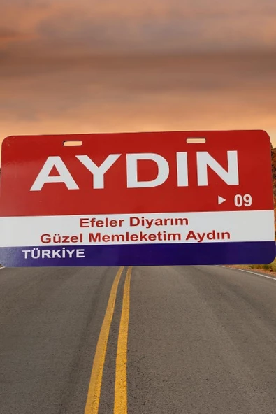 Aydın Şehir Temalı Plaka Sök-Tak Pratik yeni nesil