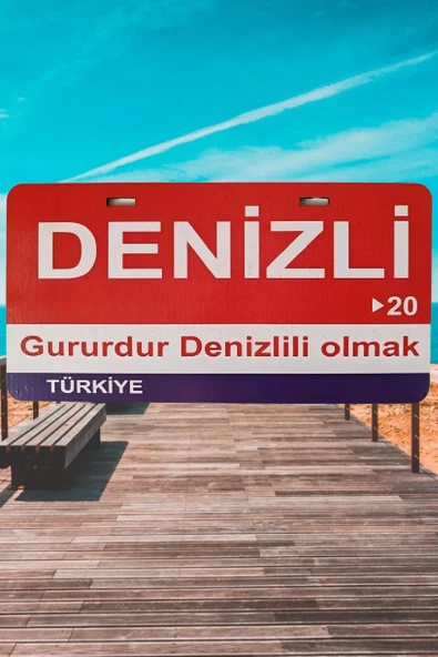 Denizli Şehir Temalı Plaka Sök-Tak Pratik yeni nesil ürün görseli