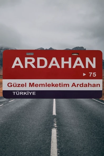 Ardahan Şehir Temalı Plaka Sök-Tak Pratik yeni nesil ürün görseli