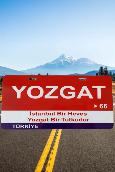 Yozgat Şehir Temalı Plaka Sök-Tak Pratik yeni nesil - 1