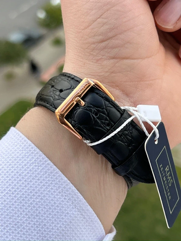 RMS Romanson Zeıtmeıster Deri Kordon Rakamlı Özel Seri 5Atm Suya Dayanıklı Erkek Kol Saati AG1469.05 - Resim 5