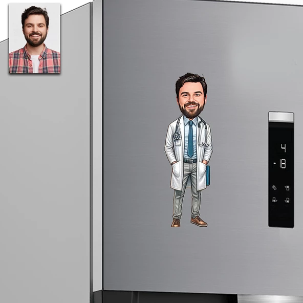 Doktor Tasarımlı Buzdolabı Magneti - 1