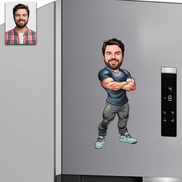 Sportmen Tasarımlı Buzdolabı Magneti ürün görseli