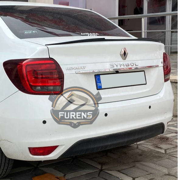 Renault Symbol 2013-2023 Bagaj Üstü Yarasa Spoiler Bagaj Çıtası Piano Black Spoyler - Resim 5