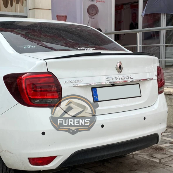 Renault Symbol 2013-2023 Bagaj Üstü Yarasa Spoiler Bagaj Çıtası Piano Black Spoyler - Resim 7