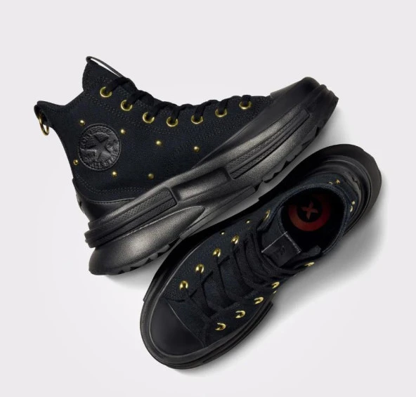 Converse Run Star Legacy Cx Platform Star Studded Kadın Siyah Sneaker - 2