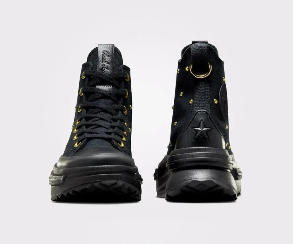 Converse Run Star Legacy Cx Platform Star Studded Kadın Siyah Sneaker - 6